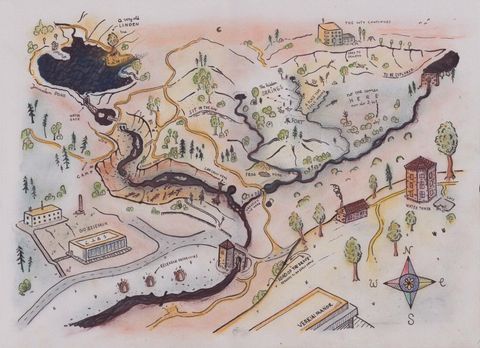 Springs and streams behind Verkių Dvaras in Vilnius