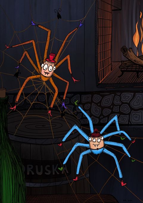 The spider's love, the scarecrow spideress